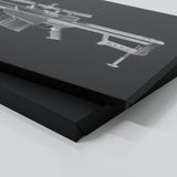 Sniper Barrett M82A1 Silver Wall Art