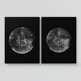 Bitcoin & Ethereum Silver Wall Art