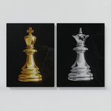 Chess King Queen Wall Art