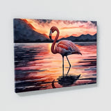 Flamingo Beautiful Sunset 12 Wall Art