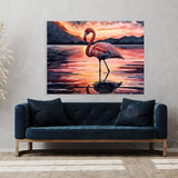 Flamingo Beautiful Sunset 12 Wall Art