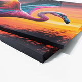 Flamingo Vibrant Sunset 10 Wall Art