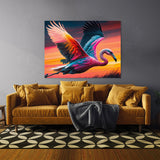 Flamingo Vibrant Sunset 10 Wall Art
