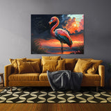 Flamingo Vibrant Tropical 16 Wall Art
