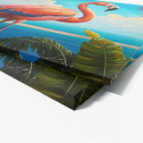 Flamingo Vibrant Tropical Scene 9 Wall Art