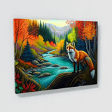 Fox Autumn River 12 Wall Art