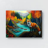 Fox Autumn River 12 Wall Art