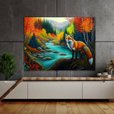Fox Autumn River 12 Wall Art
