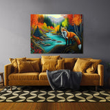 Fox Autumn River 12 Wall Art