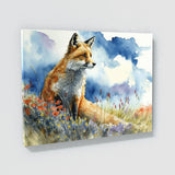 Fox In Flowery Field 11 Wall Art