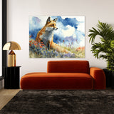 Fox In Flowery Field 11 Wall Art