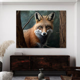 Fox Realistic Forest 10 Wall Art