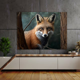 Fox Realistic Forest 10 Wall Art