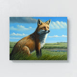 Fox Realistic Oil 13 Wall Art