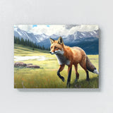 Fox Realistic Oil 21 Wall Art