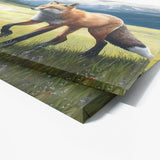 Fox Realistic Oil 21 Wall Art