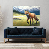 Fox Realistic Oil 21 Wall Art