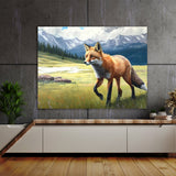 Fox Realistic Oil 21 Wall Art