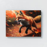 Fox Realistic Oil 24 Wall Art