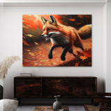 Fox Realistic Oil 24 Wall Art
