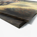 Fox Realistic Running Meadow 3 Wall Art