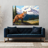 Fox Realistic Summer Landscape 36 Wall Art