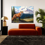 Fox Realistic Summer Landscape 36 Wall Art