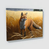 Fox Red In Wheat Field 8 Wall Art