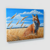 Fox Wheat Blue Sky 33 Wall Art