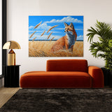Fox Wheat Blue Sky 33 Wall Art
