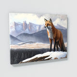 Fox Winter Mountain Landscape 39 Wall Art