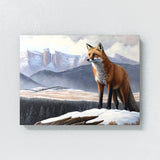 Fox Winter Mountain Landscape 39 Wall Art