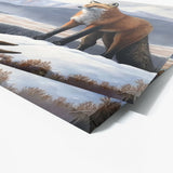 Fox Winter Mountain Landscape 39 Wall Art