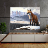 Fox Winter Mountain Landscape 39 Wall Art