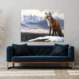 Fox Winter Mountain Landscape 39 Wall Art