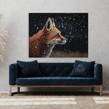 Fox Winter Snowflakes 26 Wall Art