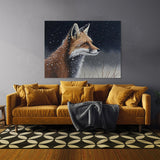 Fox Winter Snowflakes 9 Wall Art