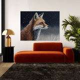 Fox Winter Snowflakes 9 Wall Art