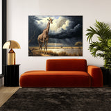 Giraffe Realistic Scene 15 Wall Art