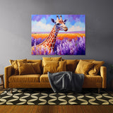 Giraffe Vibrant Lavender 12 Wall Art