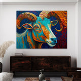 Goat Abstract 16 Wall Art