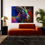 Goat Abstract 4 Wall Art