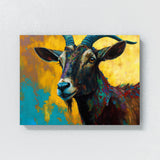 Goat Abstract Collage 11 Wall Art