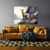 Goat Baby Watercolor 15 Wall Art