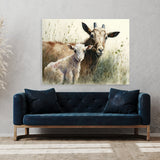 Goat Cute Watercolor Baby 9 Wall Art