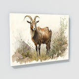Goat In Wildflowers 19 Wall Art
