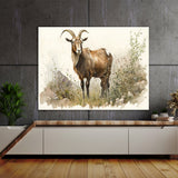 Goat In Wildflowers 19 Wall Art