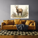Goat In Wildflowers 19 Wall Art