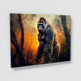 Gorilla Realistic Forest Sunset 14 Wall Art