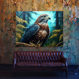 Hawk Atmospheric Forest 25 Wall Art